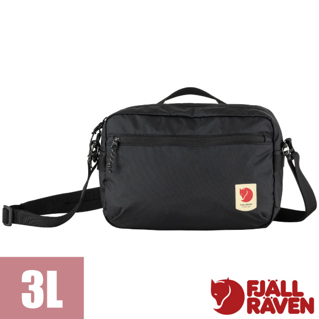 【Fjallraven 小狐狸】High Coast Crossbody 3L 隨身日用斜背包/23227-550 黑✿30E010